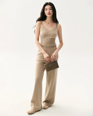 100% Cashmere Camisole and Wide Leg Pants