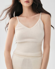 100% Cashmere Camisole and Wide Leg Pants
