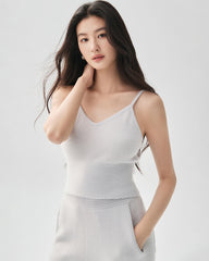 100% Cashmere Camisole and Wide Leg Pants