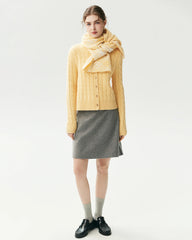 100% Cashmere Checked Scarf