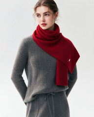 100% Cashmere Classic Knit Scarf