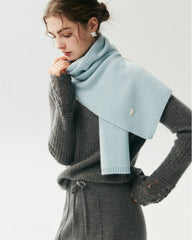 100% Cashmere Classic Knit Scarf