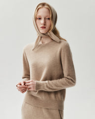100% Cashmere Mini Triangle Scarf