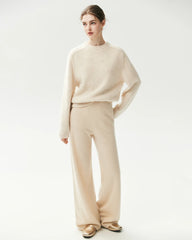 100% Cashmere Oversized Saddle Shoulder Sweater