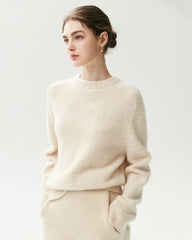 100% Cashmere Oversized Saddle Shoulder Sweater