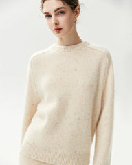 100% Cashmere Oversized Saddle Shoulder Sweater