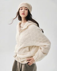 100% Cashmere Ribbed Cuffed Knit Beanie