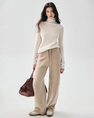 100% Pure Cashmere Mock Neck Sweater
