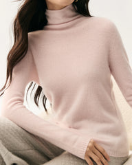 100% Pure Cashmere Mock Neck Sweater