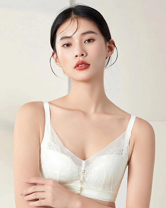 100% Silk Lace Bra