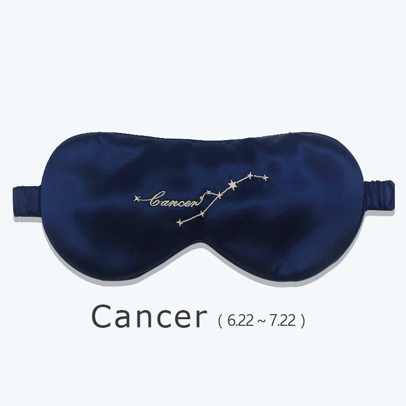 12 Constellation Silk Eye Mask, Navy