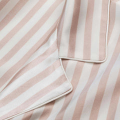 Silk Short Pajamas Set Stripe Style