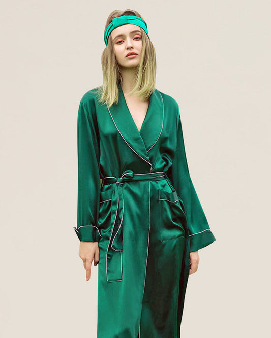 19Momme Full Length Silk Robe