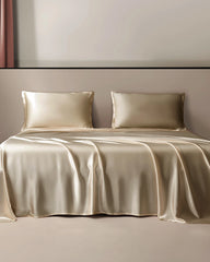 19 Momme Silk Flat Sheet, Champagne