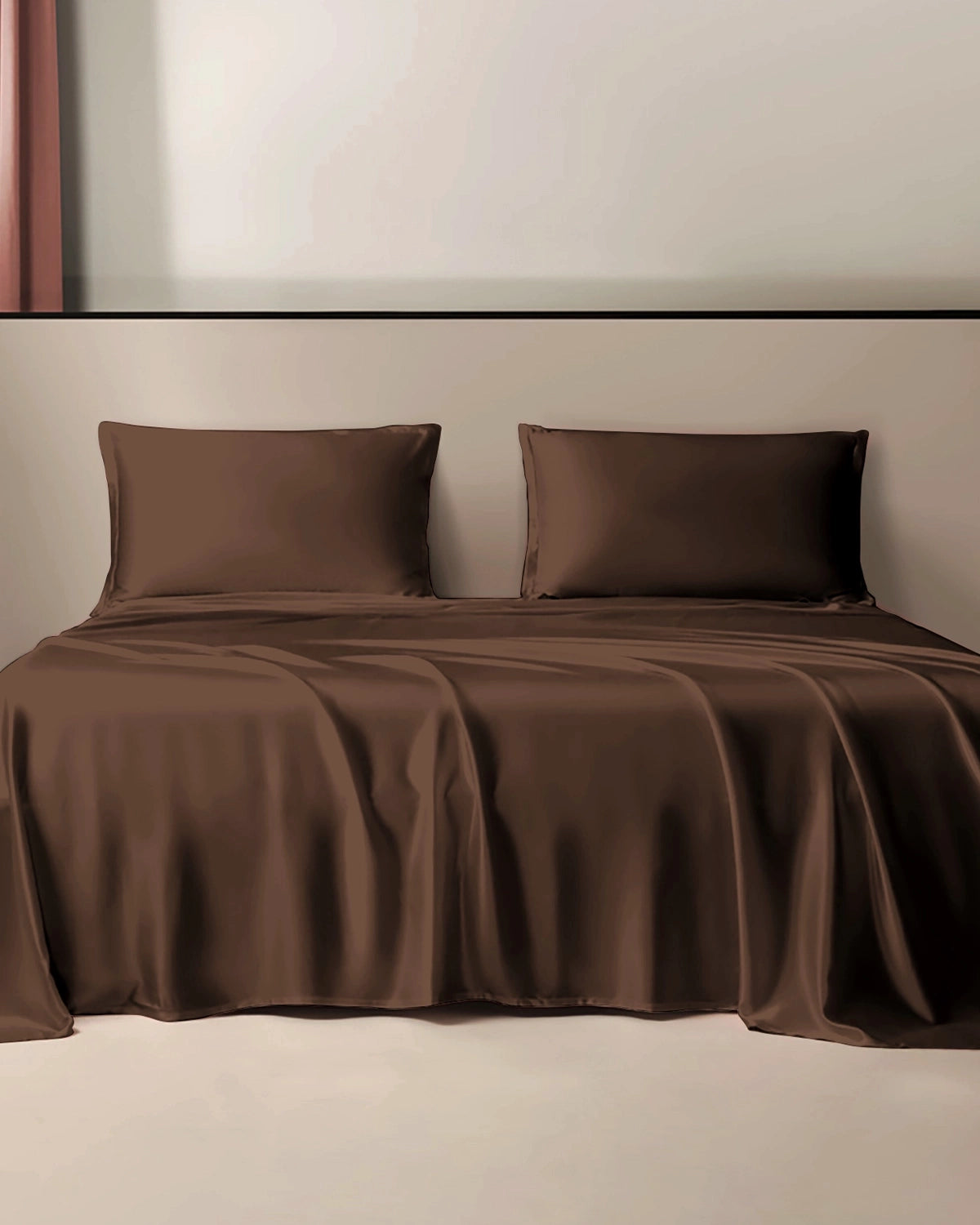 Real Silk Flat Sheet, Chocolate