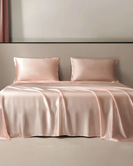 19 Momme Silk Flat Sheet, Pink