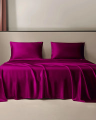 19 Momme Silk Flat Sheet, Purple