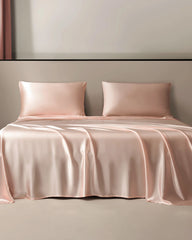 19 Momme 3PCS Silk Flat Sheet Set, Pink