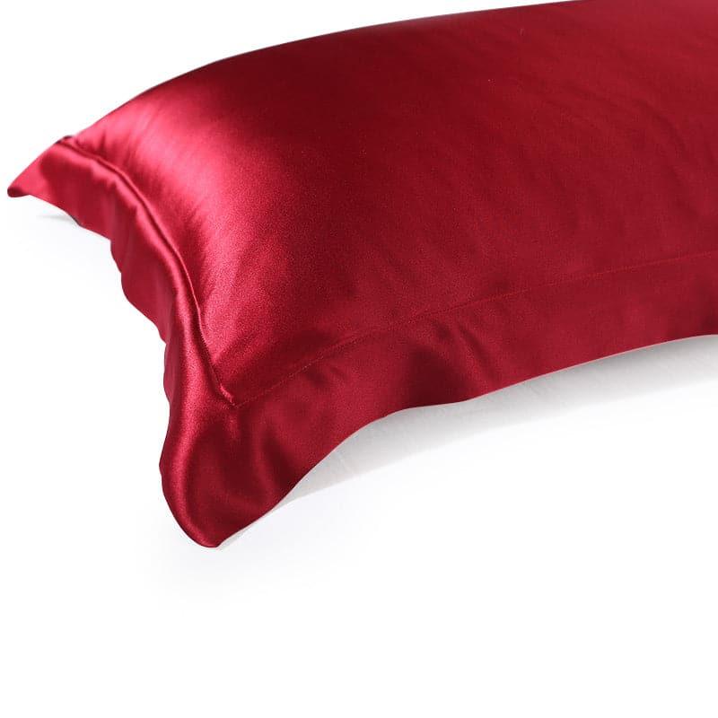 19 Momme Mulberry Silk Oxford Pillowcase, Red