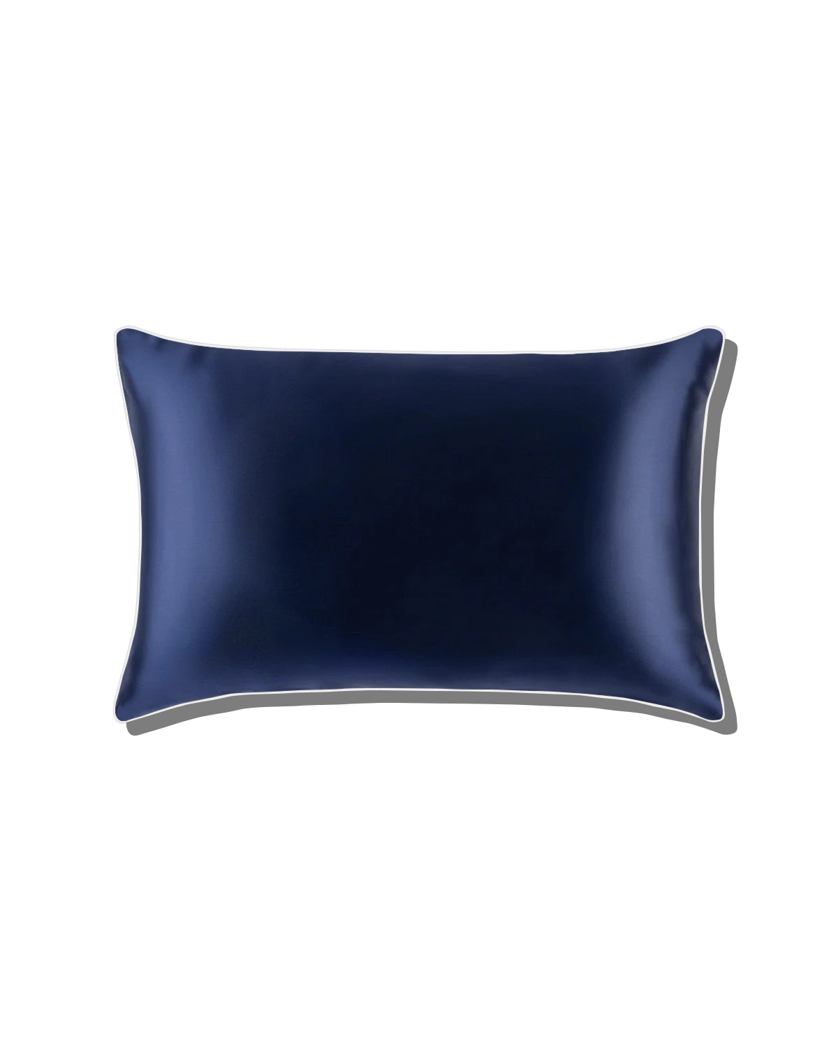 19 Momme Pure Silk Piping Pillowcase, Navy