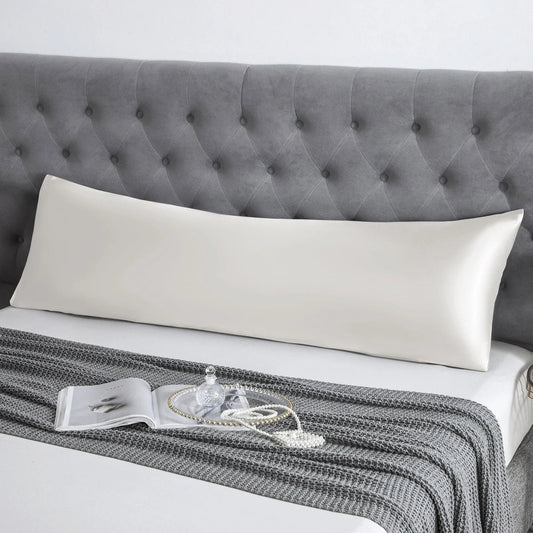 19 Momme Silk Body Pillowcase 20"x54", White