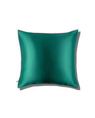 19 Momme Silk Euro Sham Pillowcase 31x31, Dark Green