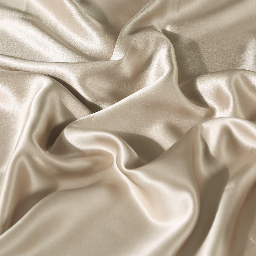 19 Momme Silk Fitted Sheet, Champagne
