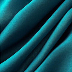 Zippered Single Sided Silk Pillowcase, Peacock Blue