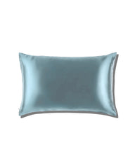 Zippered Single Sided Silk Pillowcase, Haze Blue
