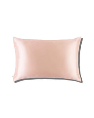 Zippered Single Sided Silk Pillowcase, Pink