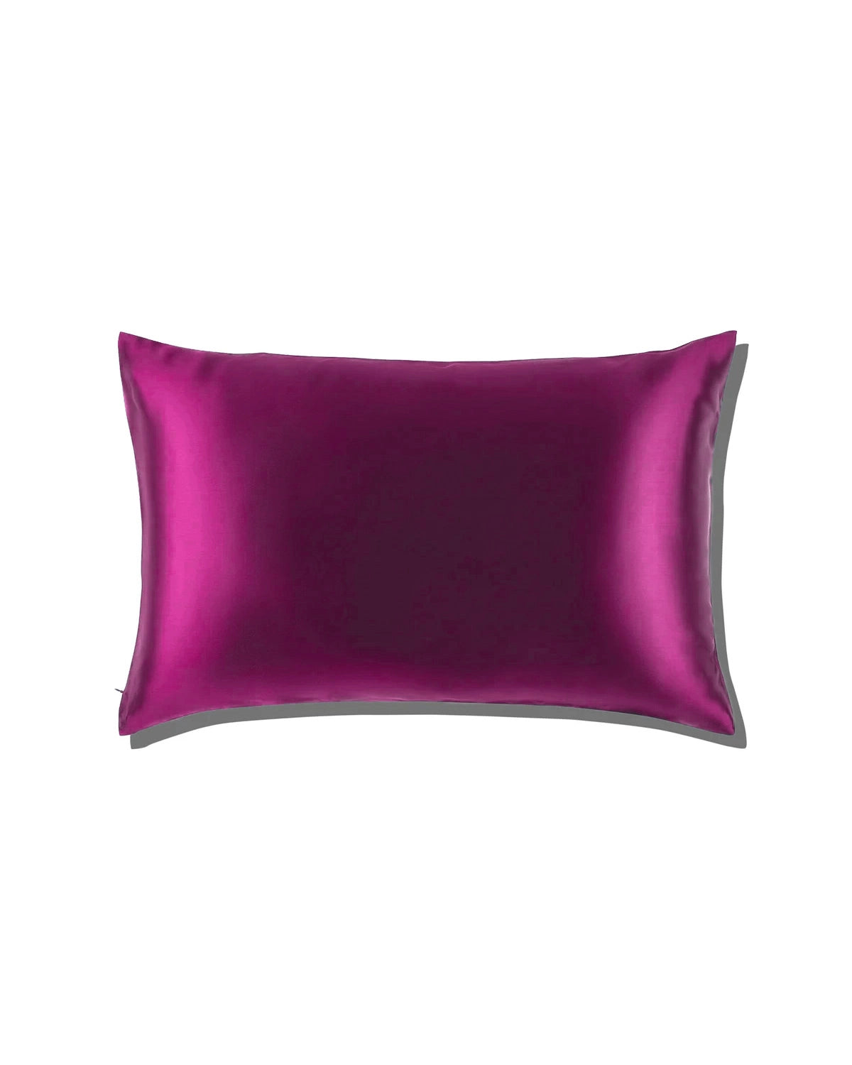 Zippered Single Sided Silk Pillowcase, Purple