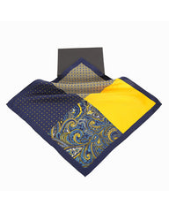 Golden Printed Patchwork Men's Classic Handkerchief