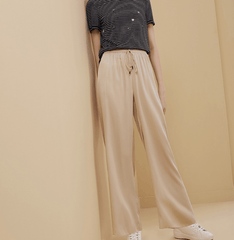 Wide Leg Silk Pajama Pants