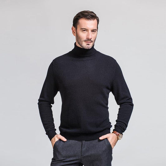 Men's Cashmere Turtleneck Sweater
