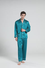 22 Momme Piping Silk Pajamas Set For Men