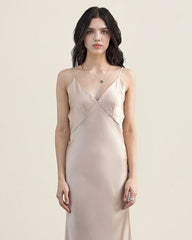 22 Momme Silk Nightgown Long Slip Dress