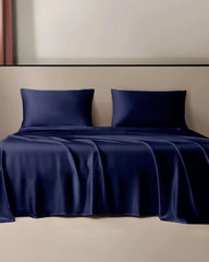 22 Momme 3PCS Silk Flat Sheet Set, Navy