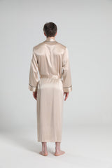 22 Momme Silk Robe Pajamas For Men, Champagne
