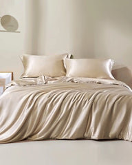 22 Momme Silk Duvet Cover, Champagne