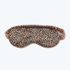22 Momme Silk Eye Mask, Leopard Print