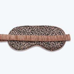 22 Momme Silk Eye Mask, Leopard Print