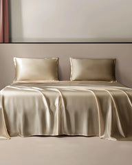 22 Momme Silk Flat Sheet, Champagne