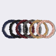 22 Momme Silk Skinny Scrunchies 6PCS