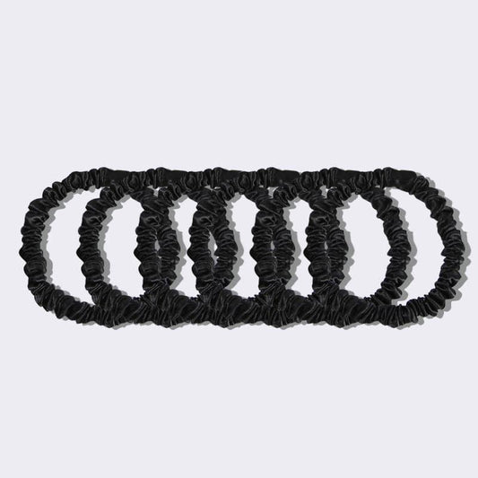 22 Momme Silk Skinny Scrunchies 6PCS