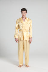 22 Momme Silk Pajamas for Men, Gold