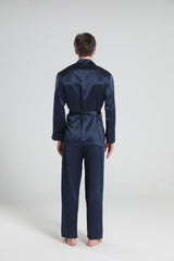 22 Momme Silk Pajamas for Men, Navy