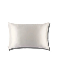 Zippered Silk European Pillowcase, White
