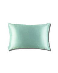 Zippered Silk European Pillowcase, Light Green