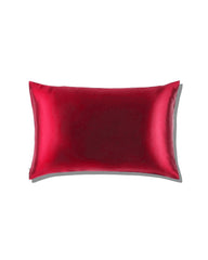 Zippered Silk European Pillowcase, Red
