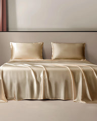 Pure Silk Flat Sheet, Champagne